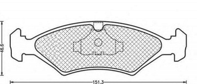 MAGNETI MARELLI 430216171016 -  Комплект тормозных колодок, дисковый тормоз